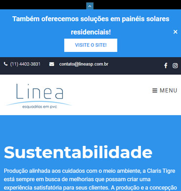 Linea Esquadrias de PVC