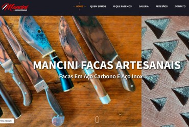 Novo Projeto Web no Ar! Mancini Facas Artesanais