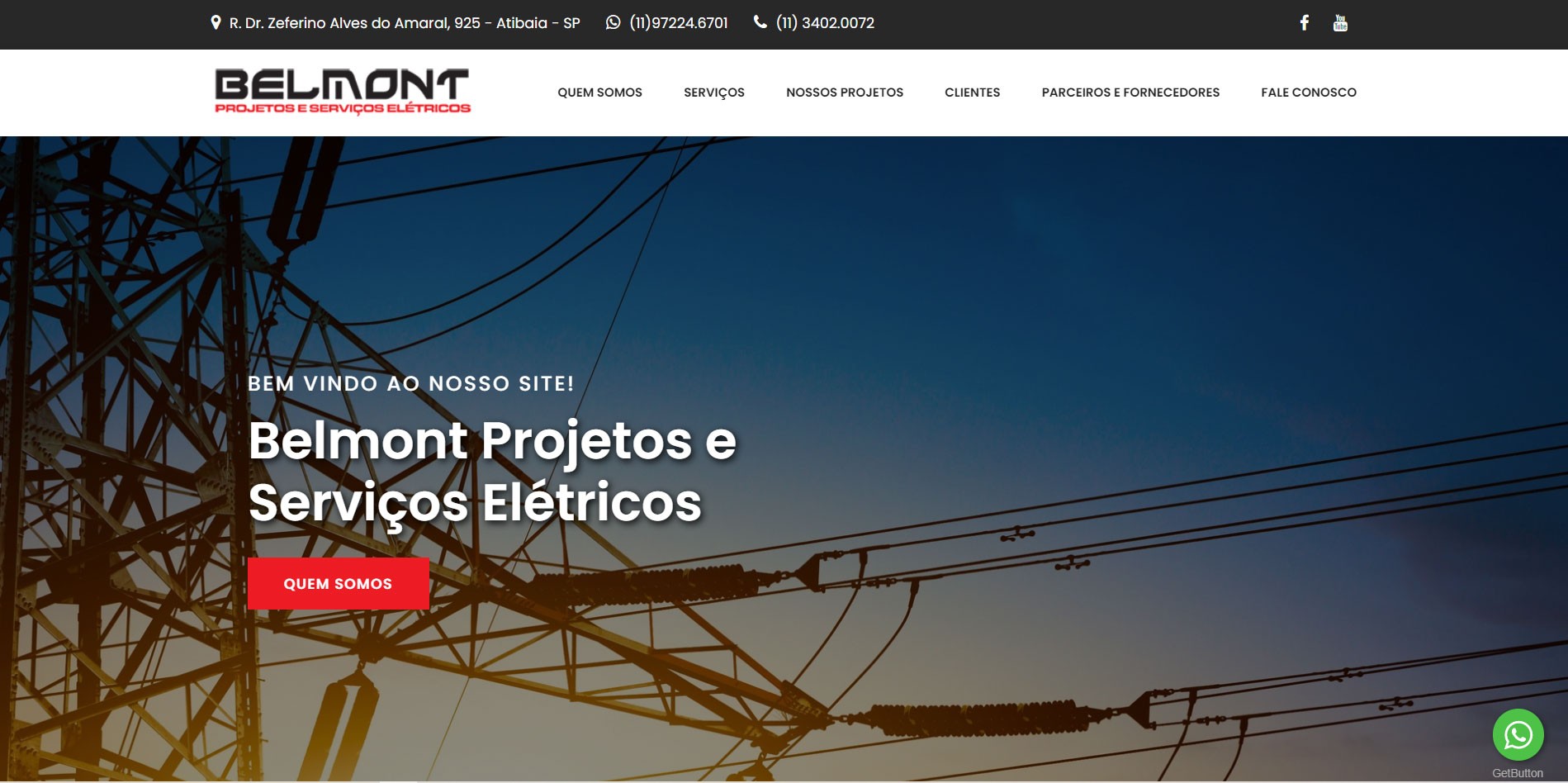  Novo Projeto Web no Ar! Belmont Projetos e Serviços Elétricos